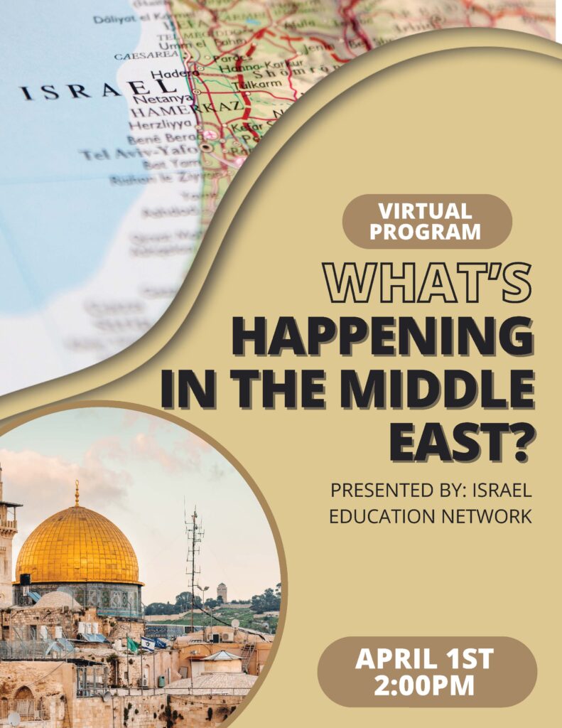 What's happening in the middle East - Program Flyer
