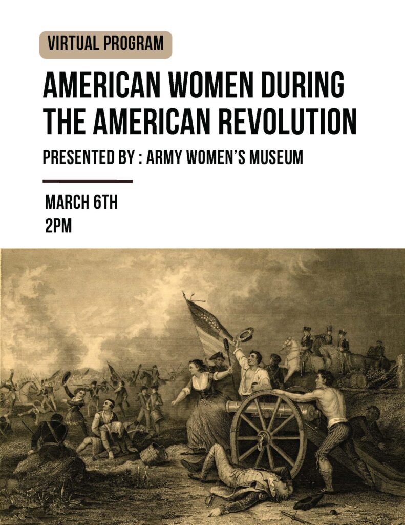 American Women During The American Revolution - Program Flyer